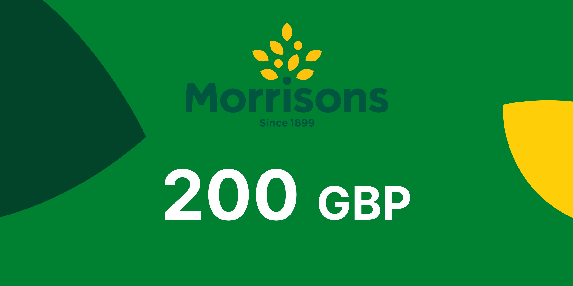 Morrisons Gift Card 200 GBP
