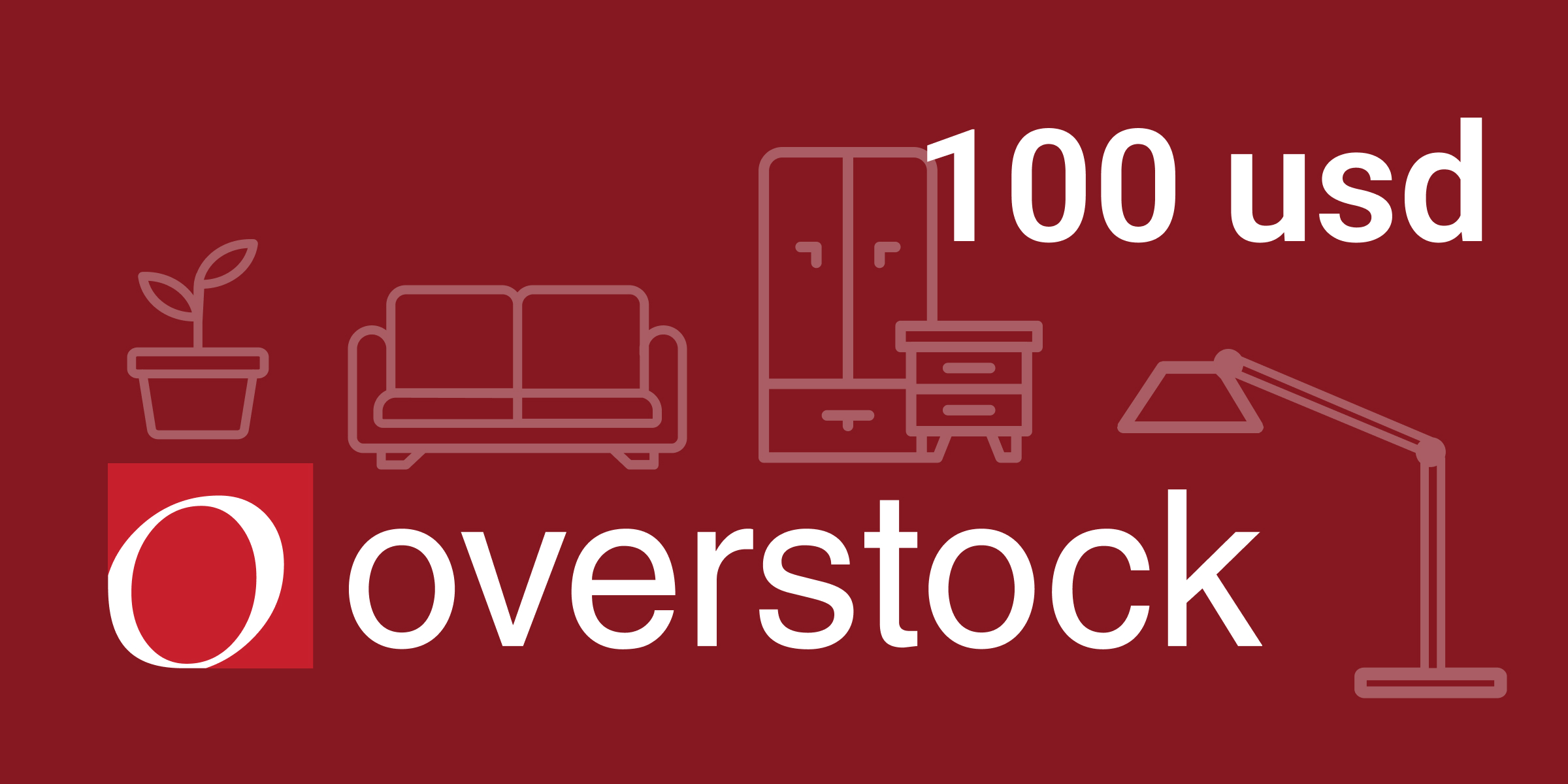 Overstock Gift Card 100 USD