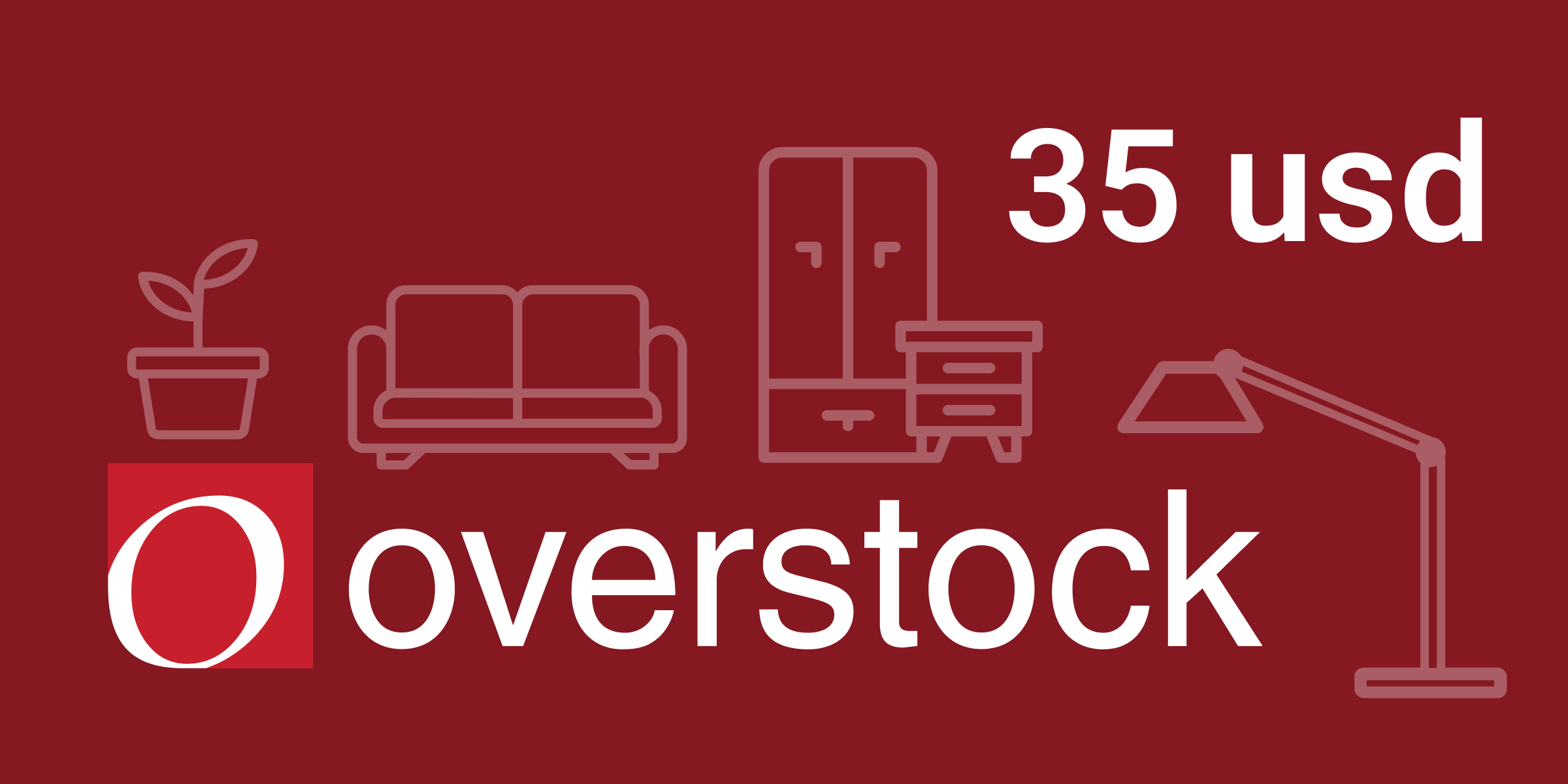 Overstock Gift Card 35 USD