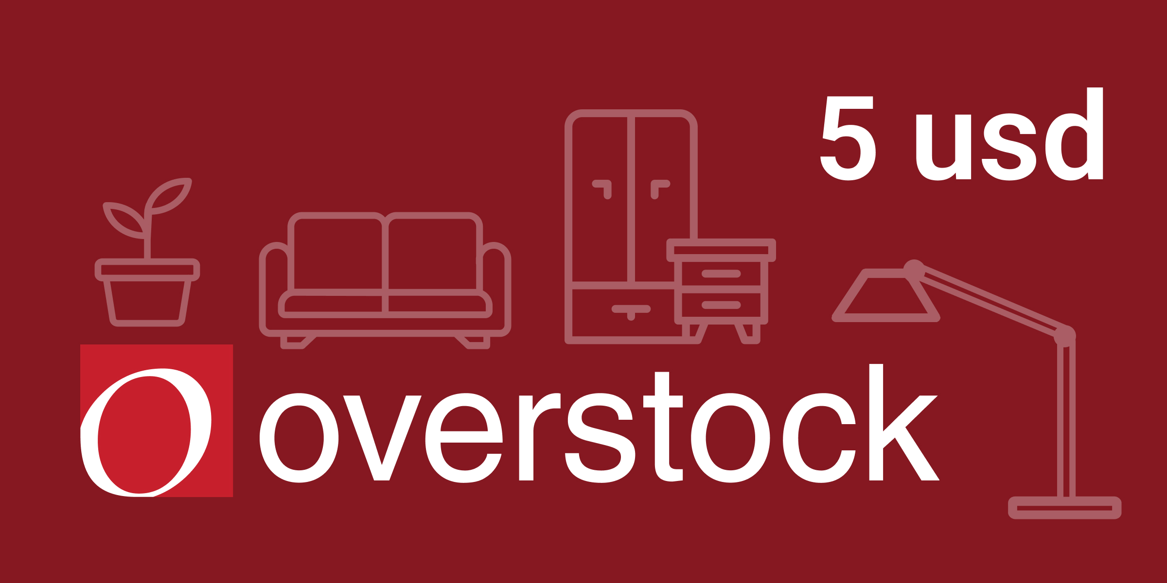 Overstock Gift Card 5 USD