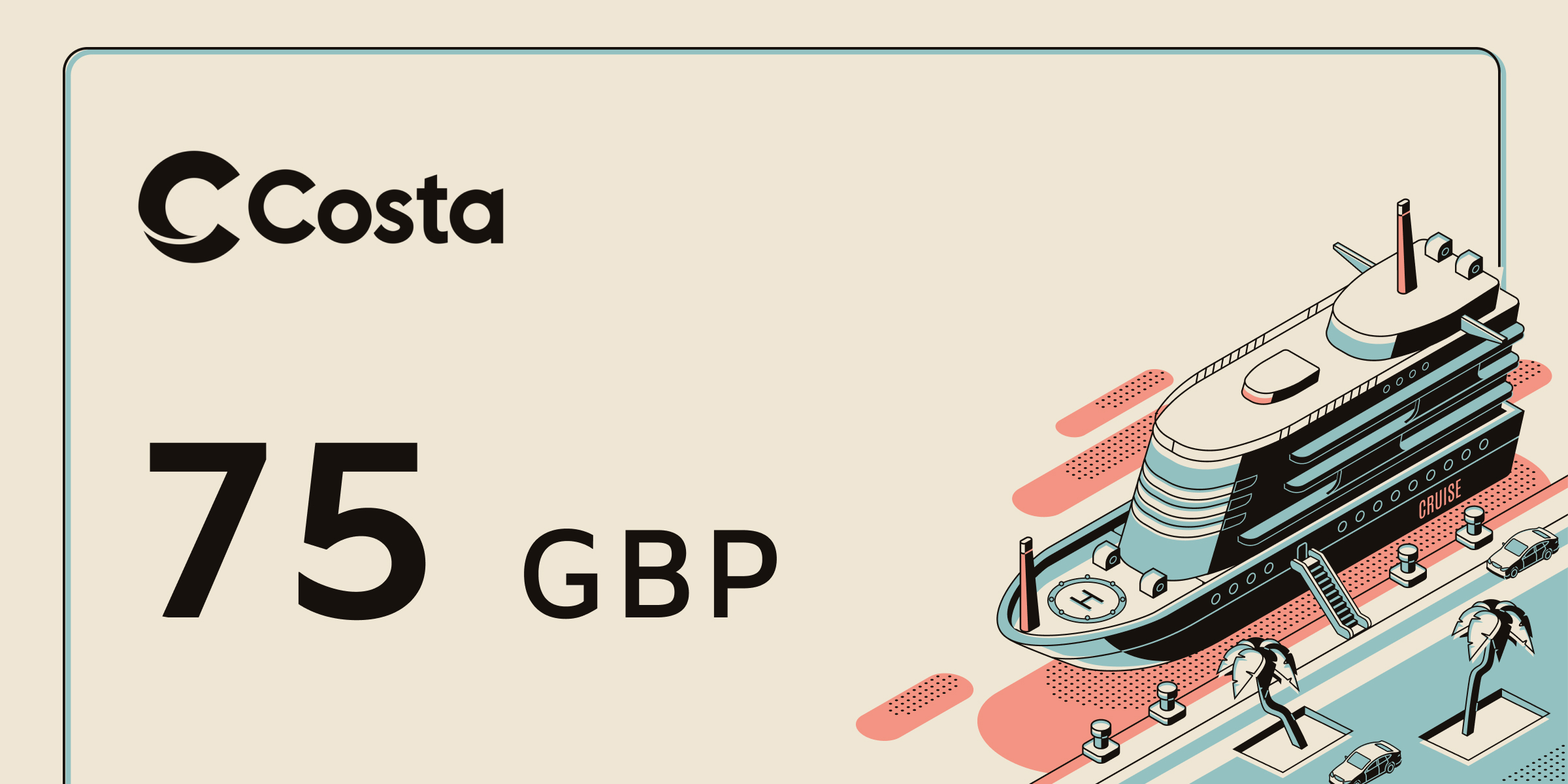 Costa Gift Card 75 GBP