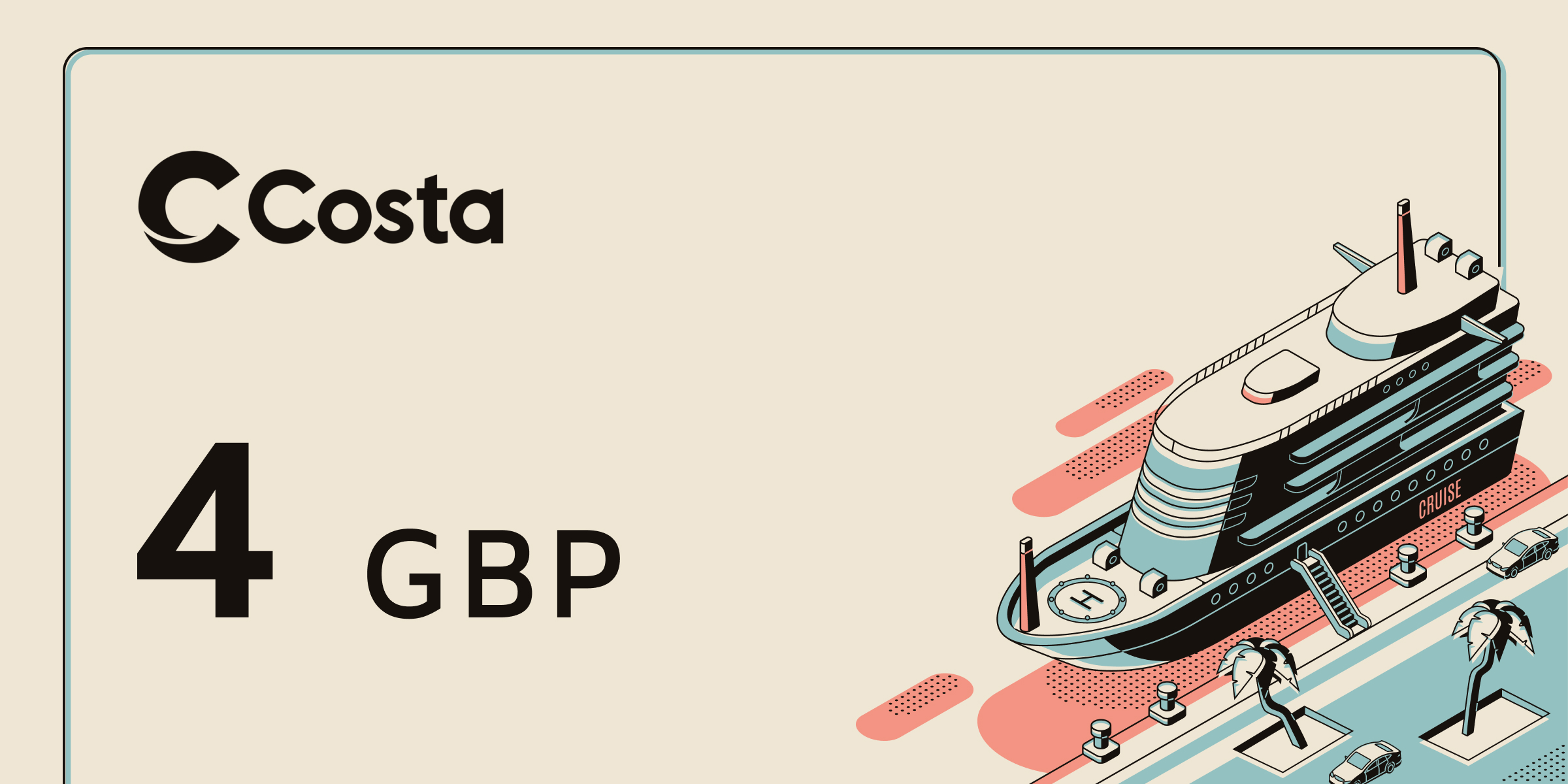 Costa Gift Card 4 GBP