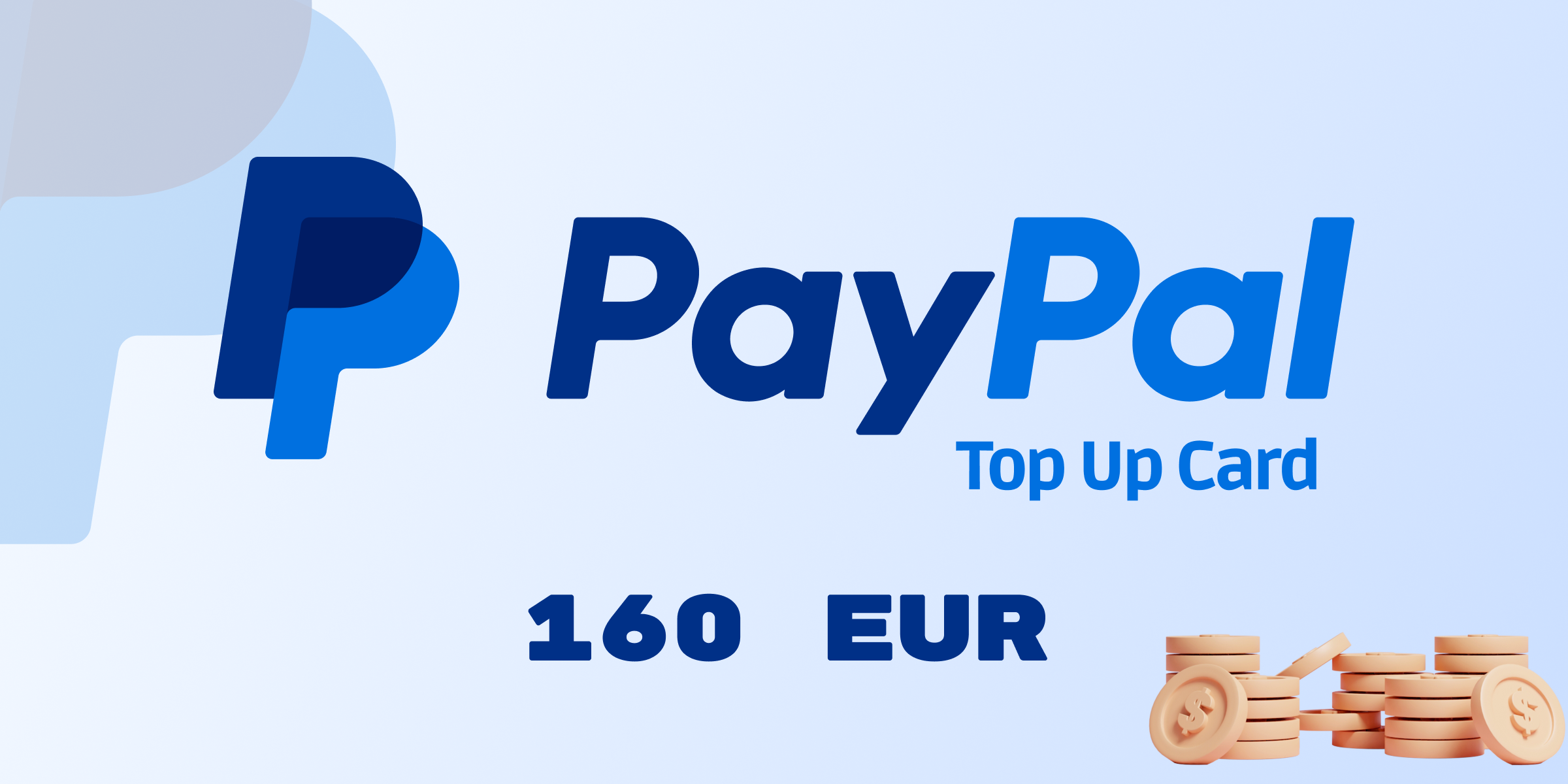 PayPal Wallet Top Up 160 EUR