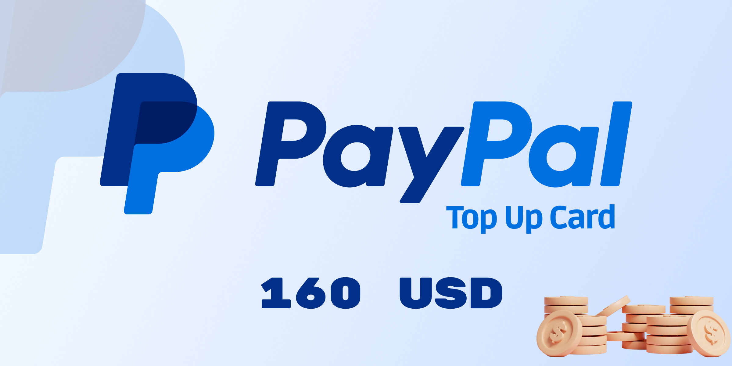 PayPal Wallet Top Up 160 USD