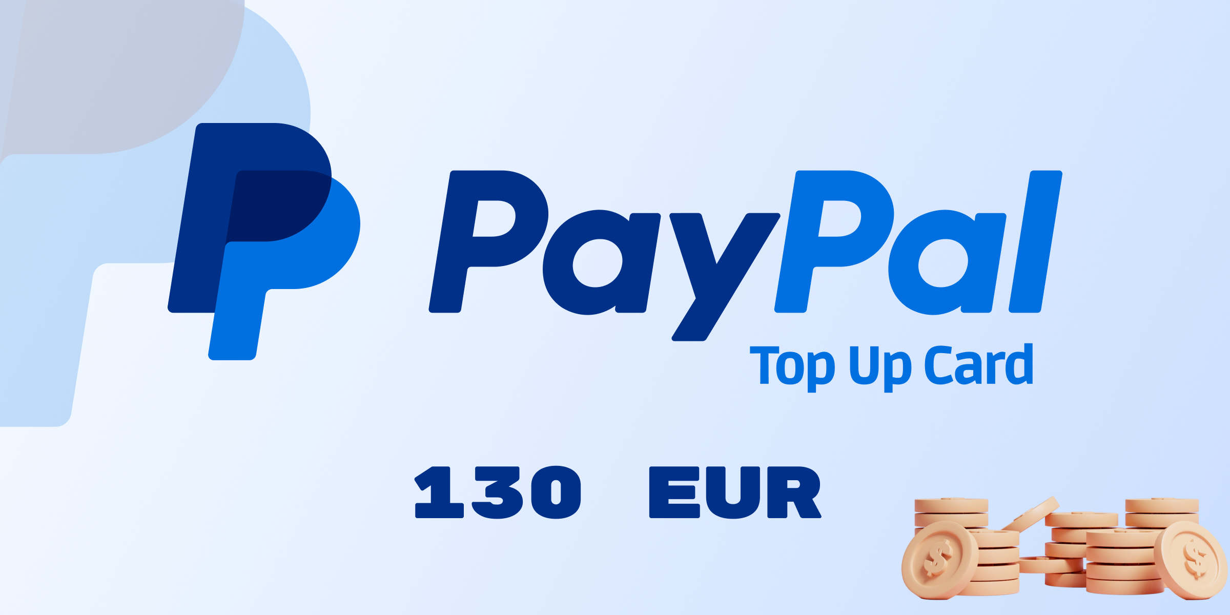 PayPal Wallet Top Up 130 EUR