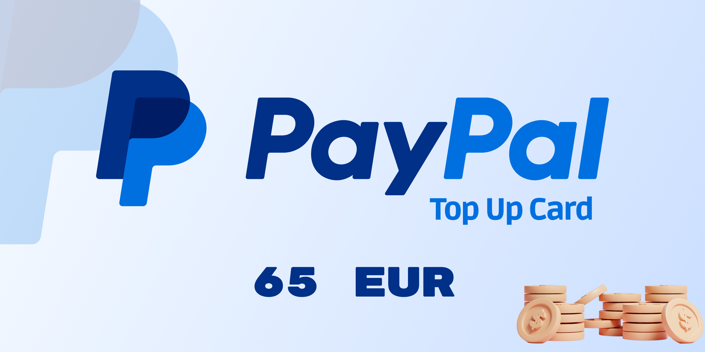 PayPal Wallet Top Up 65 EUR