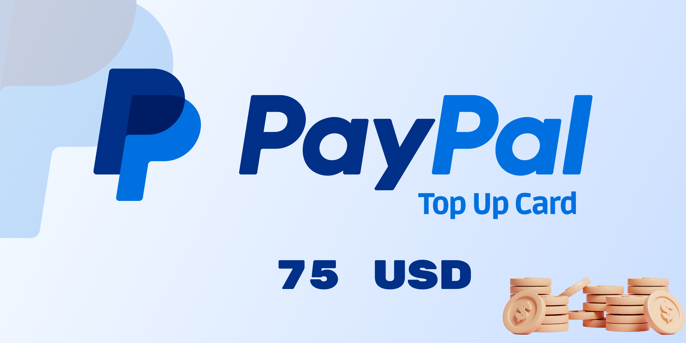 PayPal Wallet Top Up 75 USD