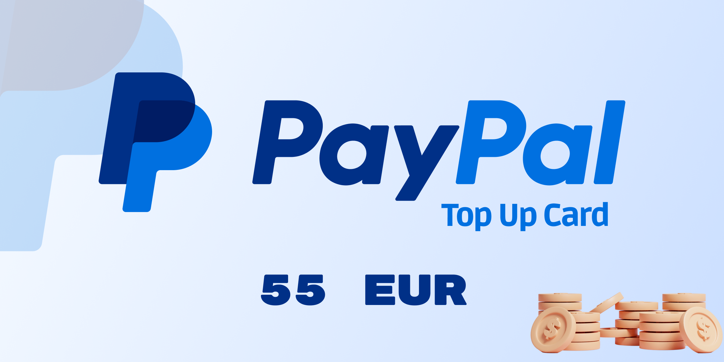PayPal Wallet Top Up 55 EUR