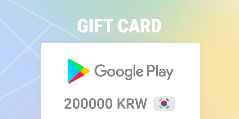 Google Play Gift Card 200000 KRW