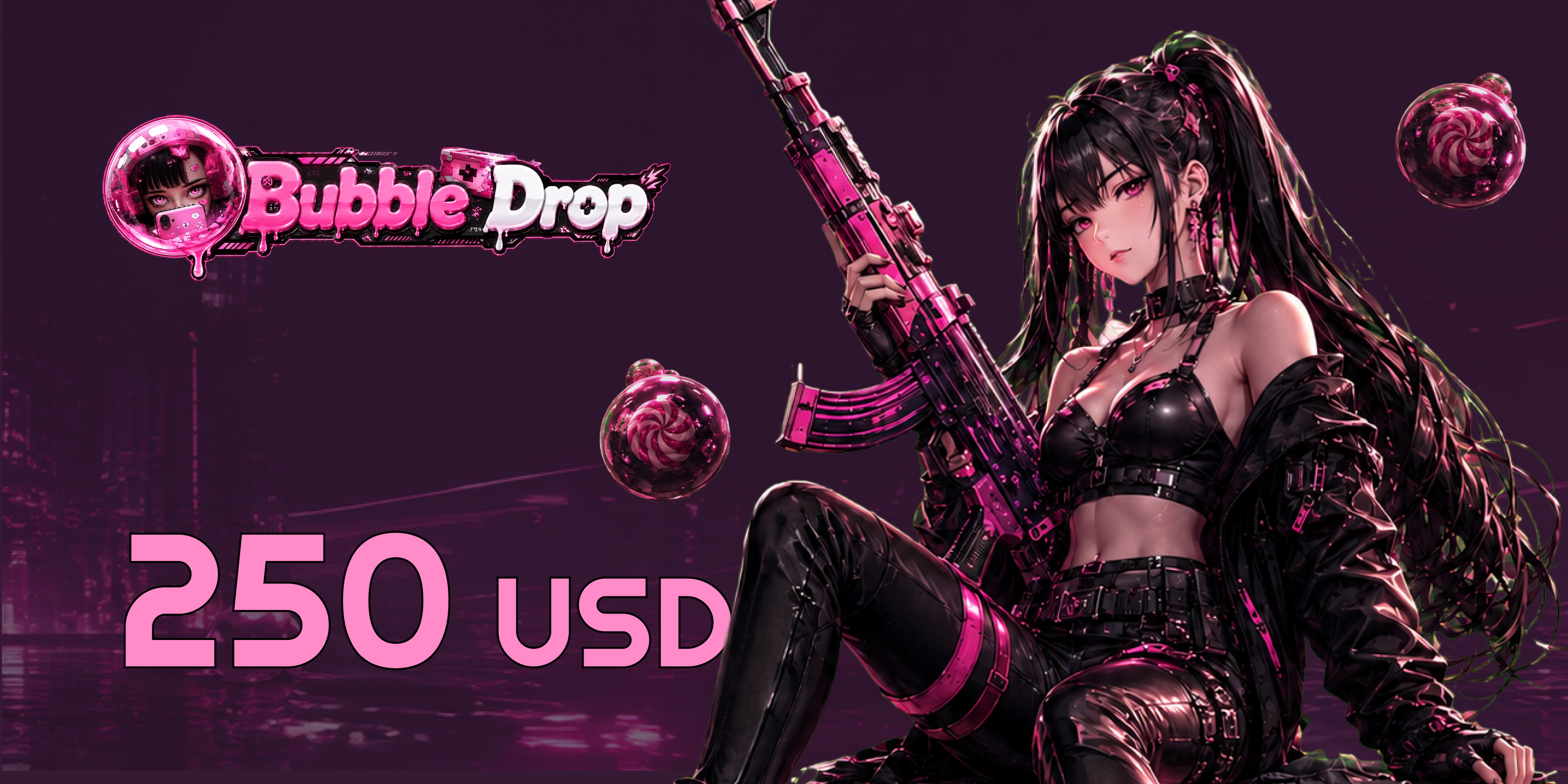 BubbleDrop Gift Card 250 USD