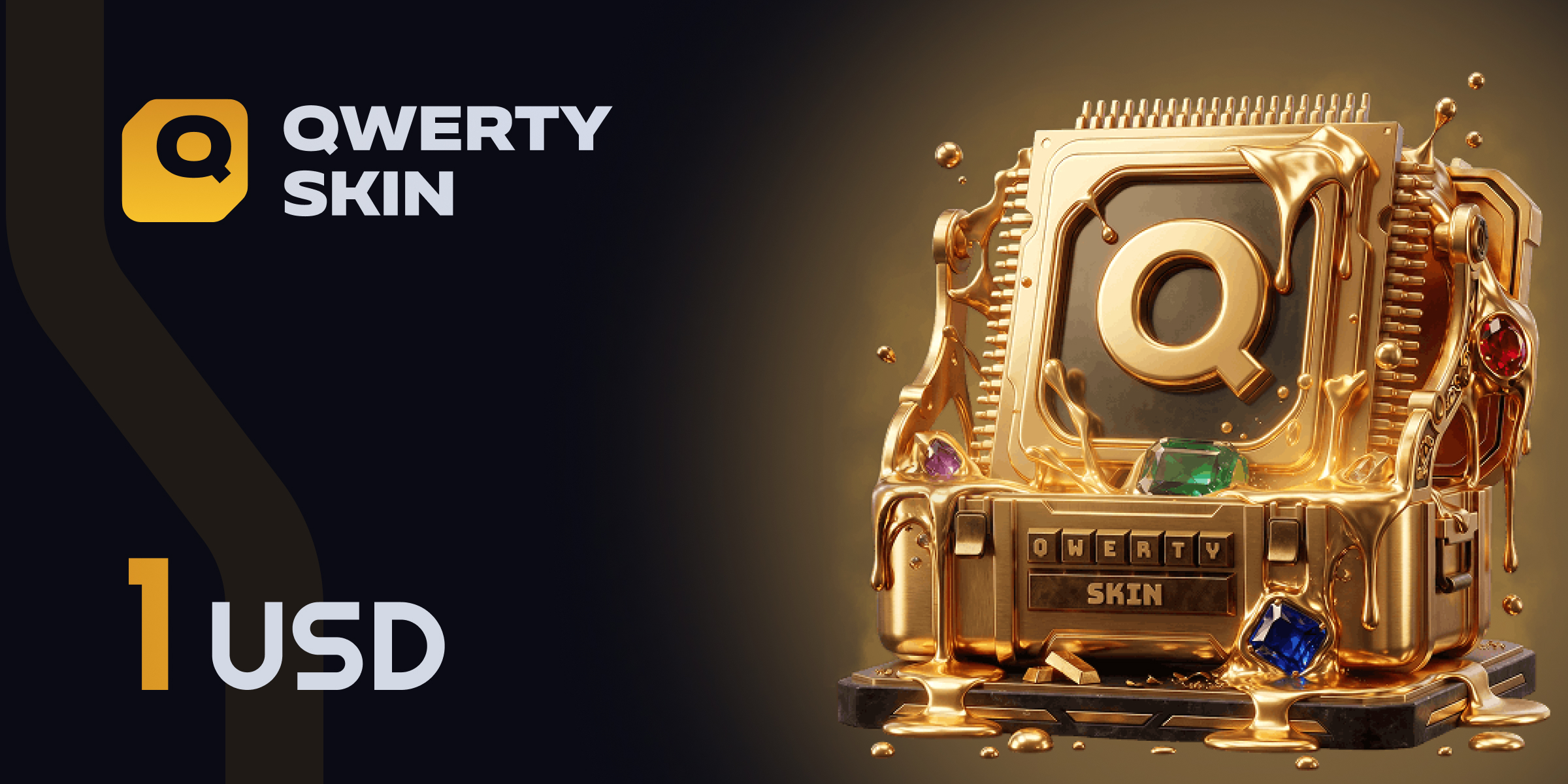 qwerty skin Gift Card 1 USD