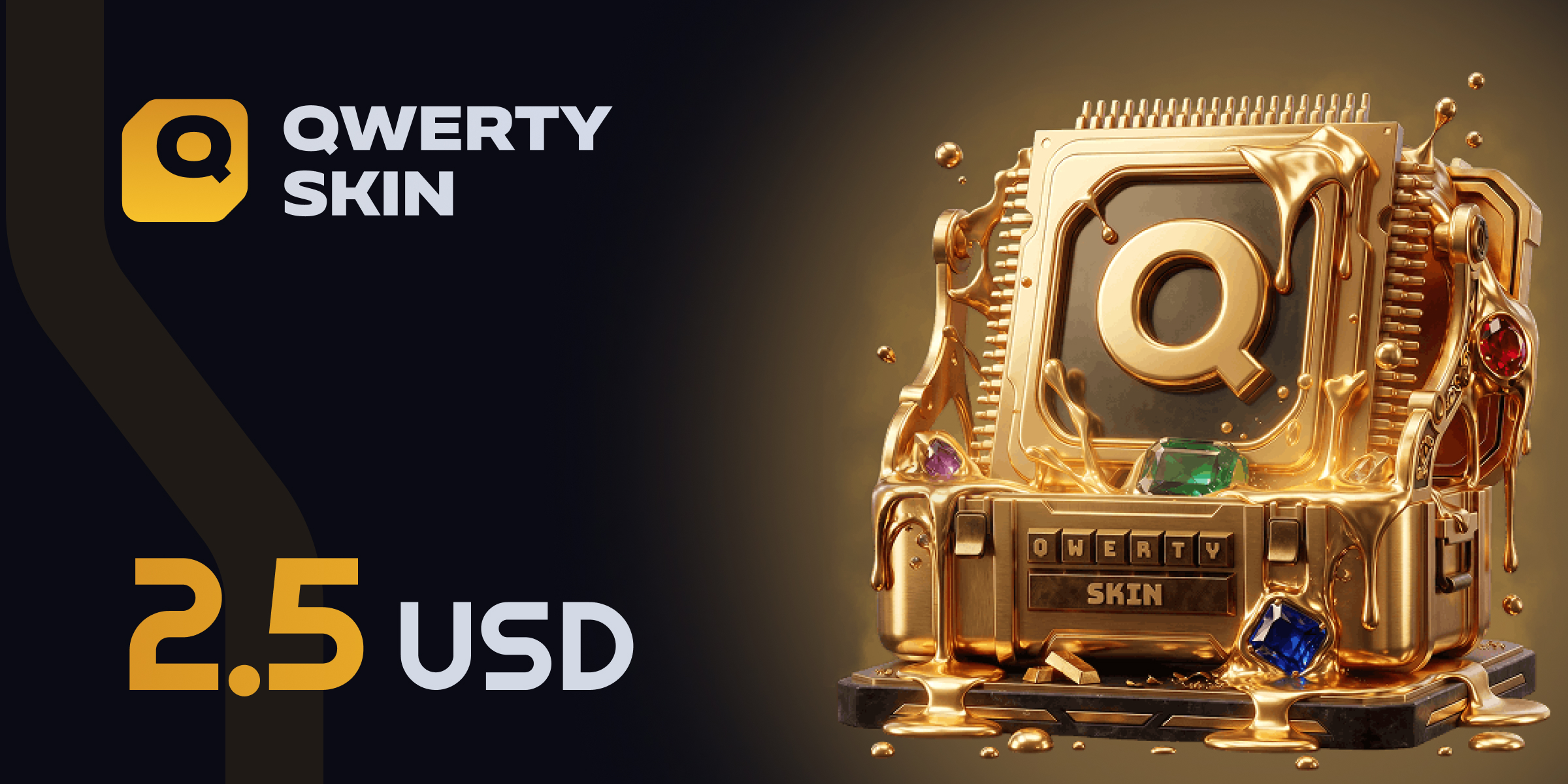 qwerty skin Gift Card 2.5 USD
