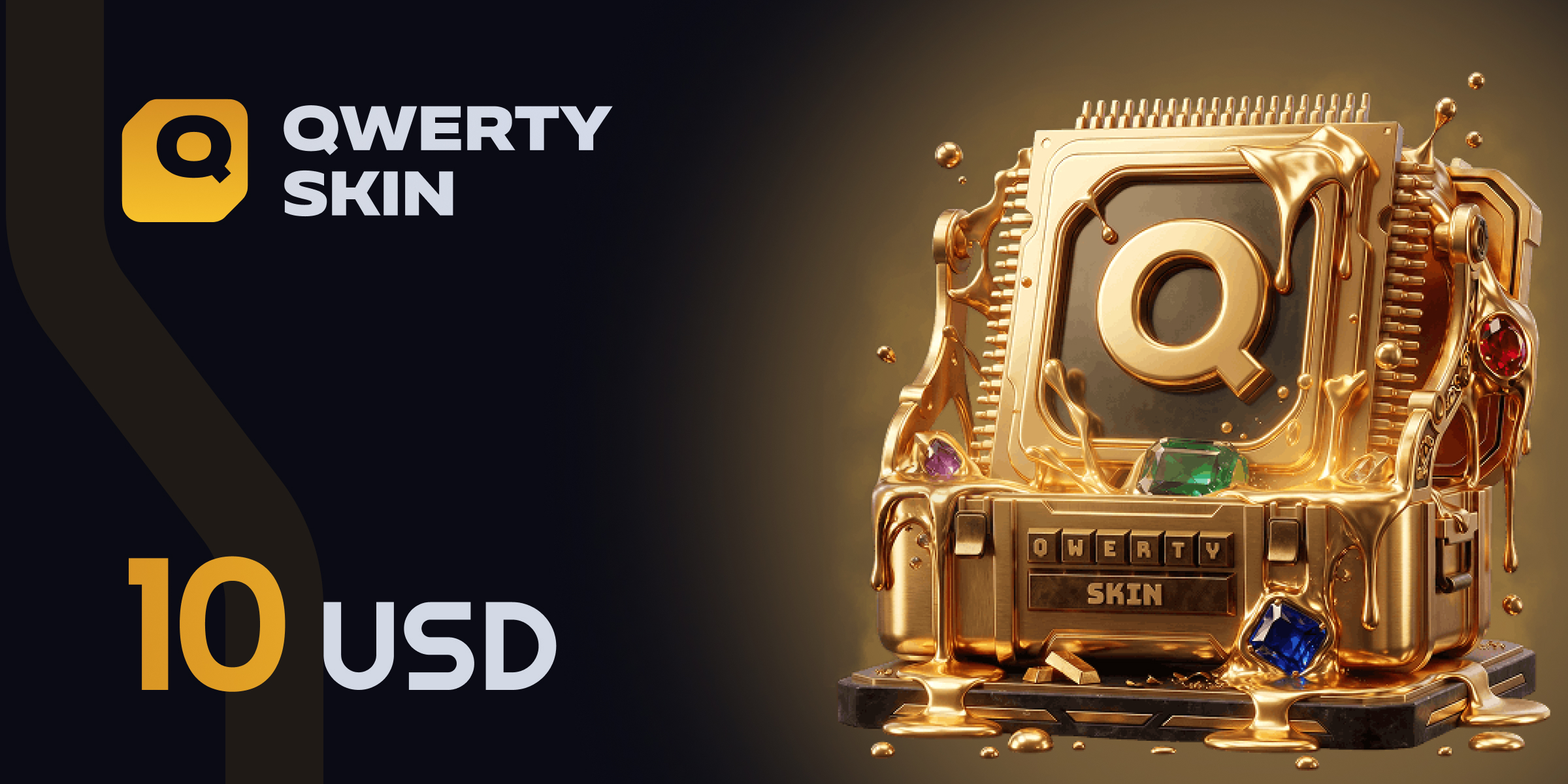 qwerty skin Gift Card 10 USD