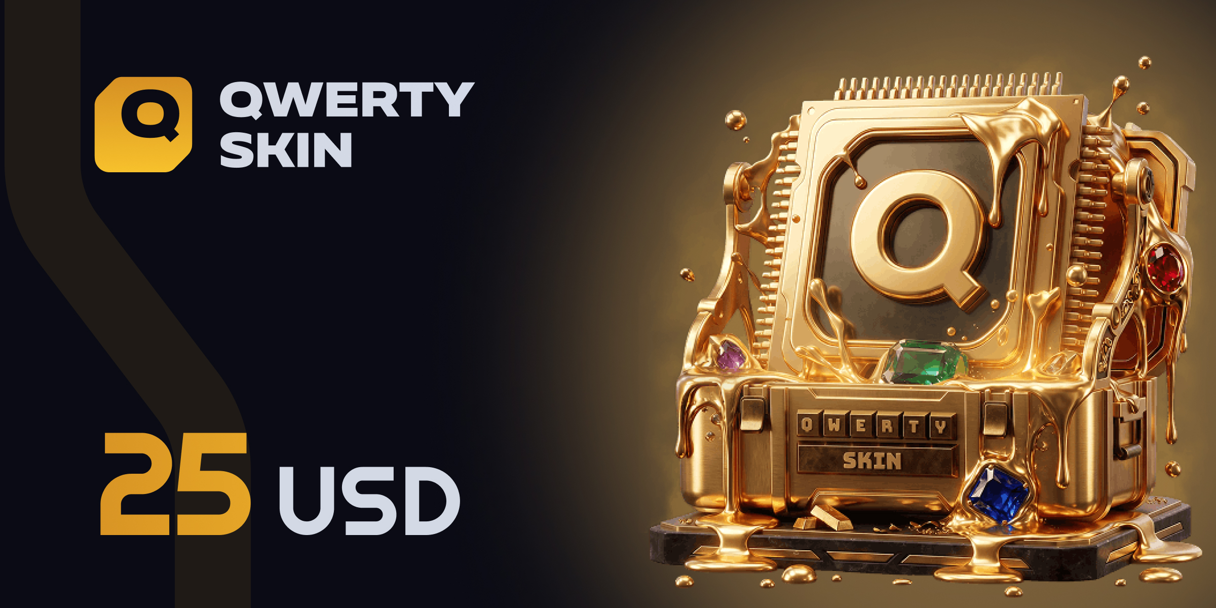 qwerty skin Gift Card 25 USD