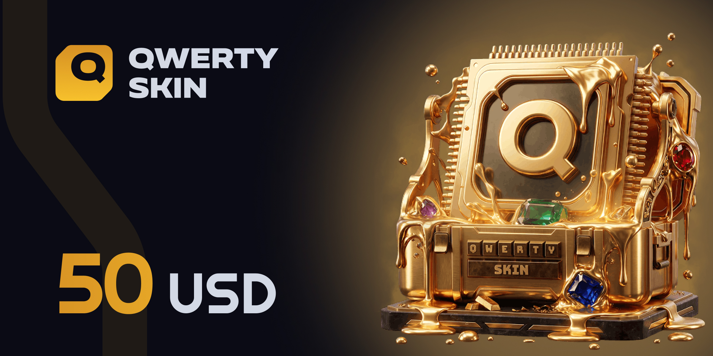 qwerty skin Gift Card 50 USD