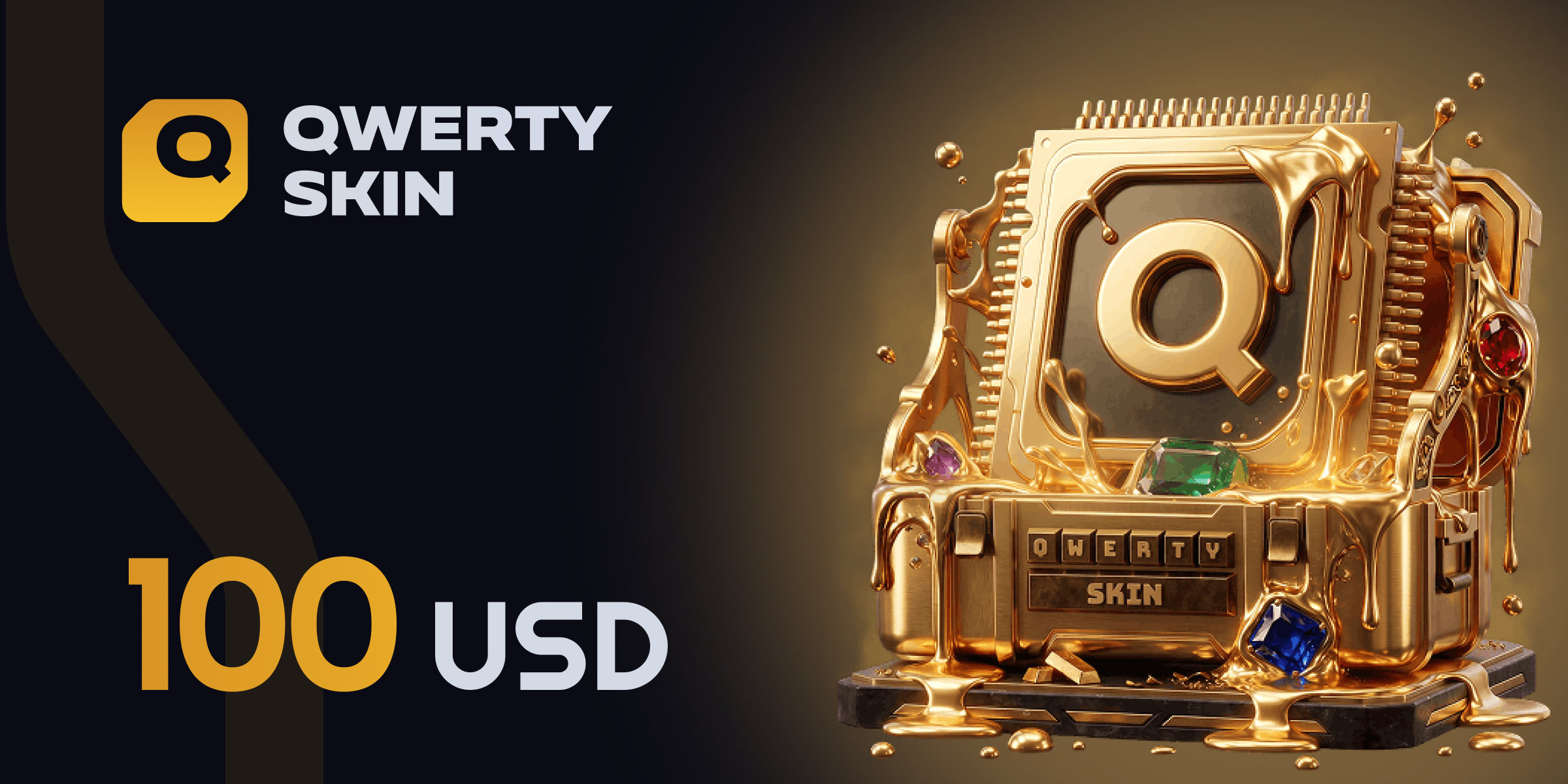 qwerty skin Gift Card 100 USD