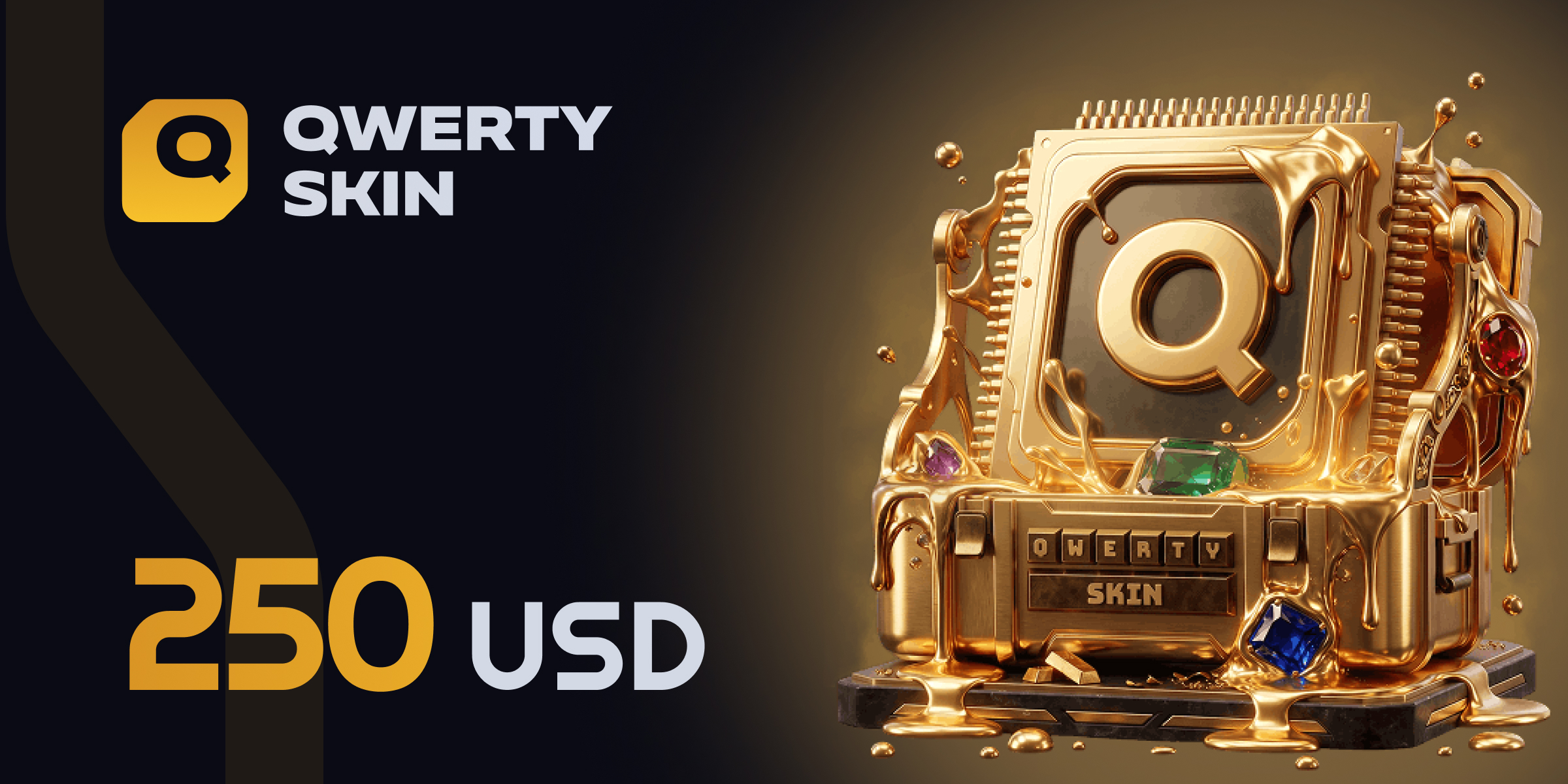 qwerty skin Gift Card 250 USD