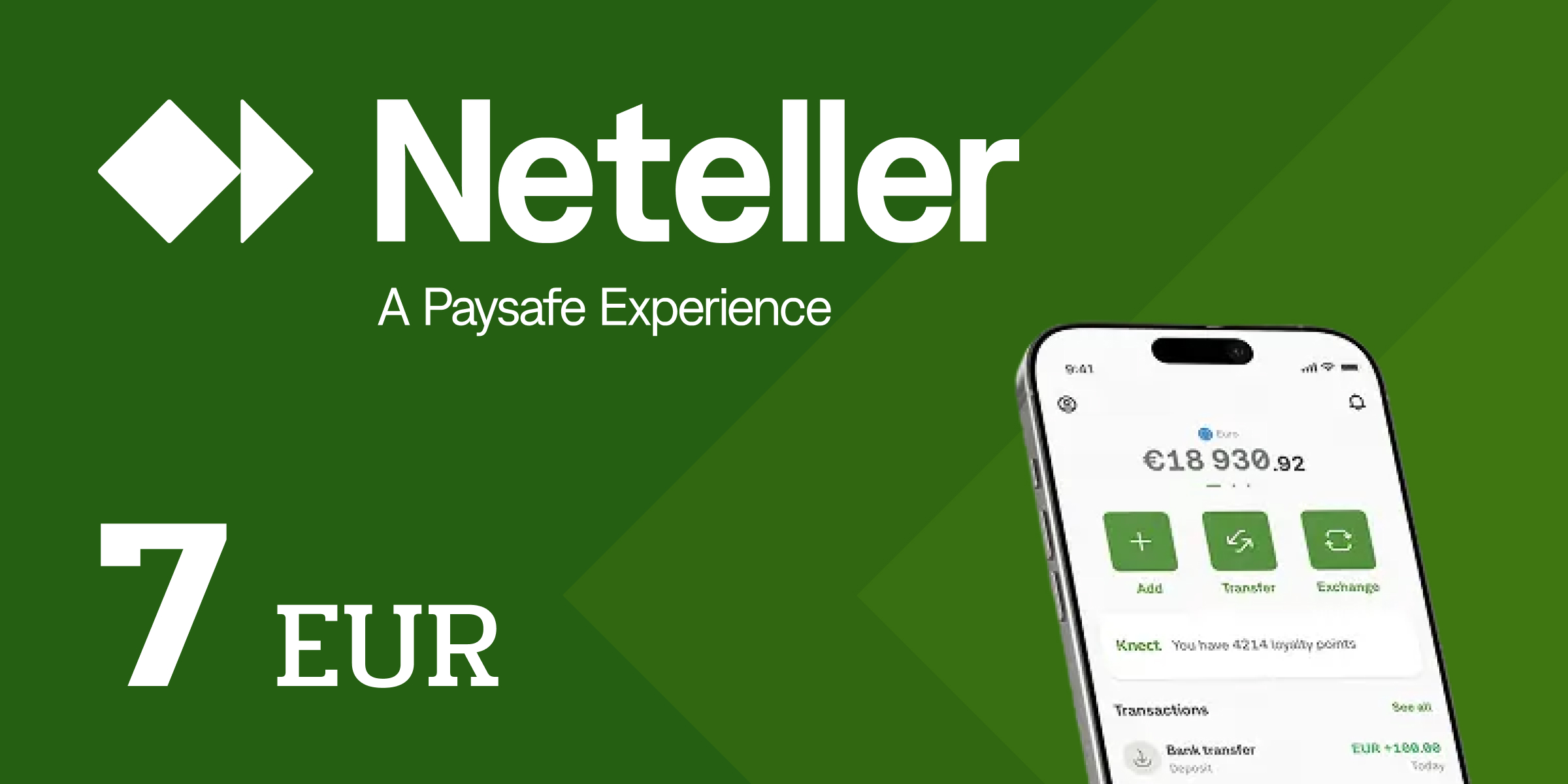 Neteller Gift Card 7 EUR