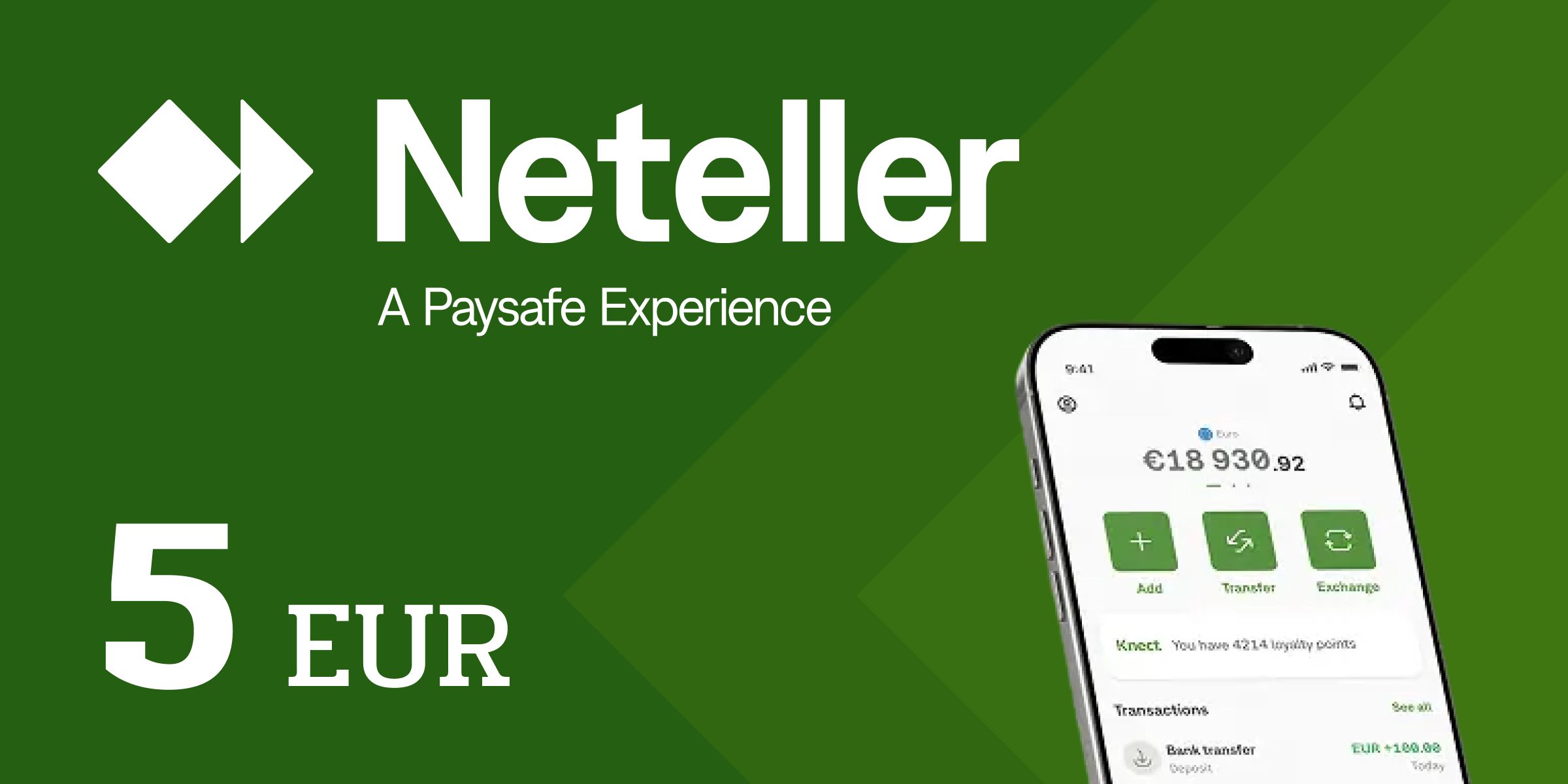 Neteller Gift Card 5 EUR