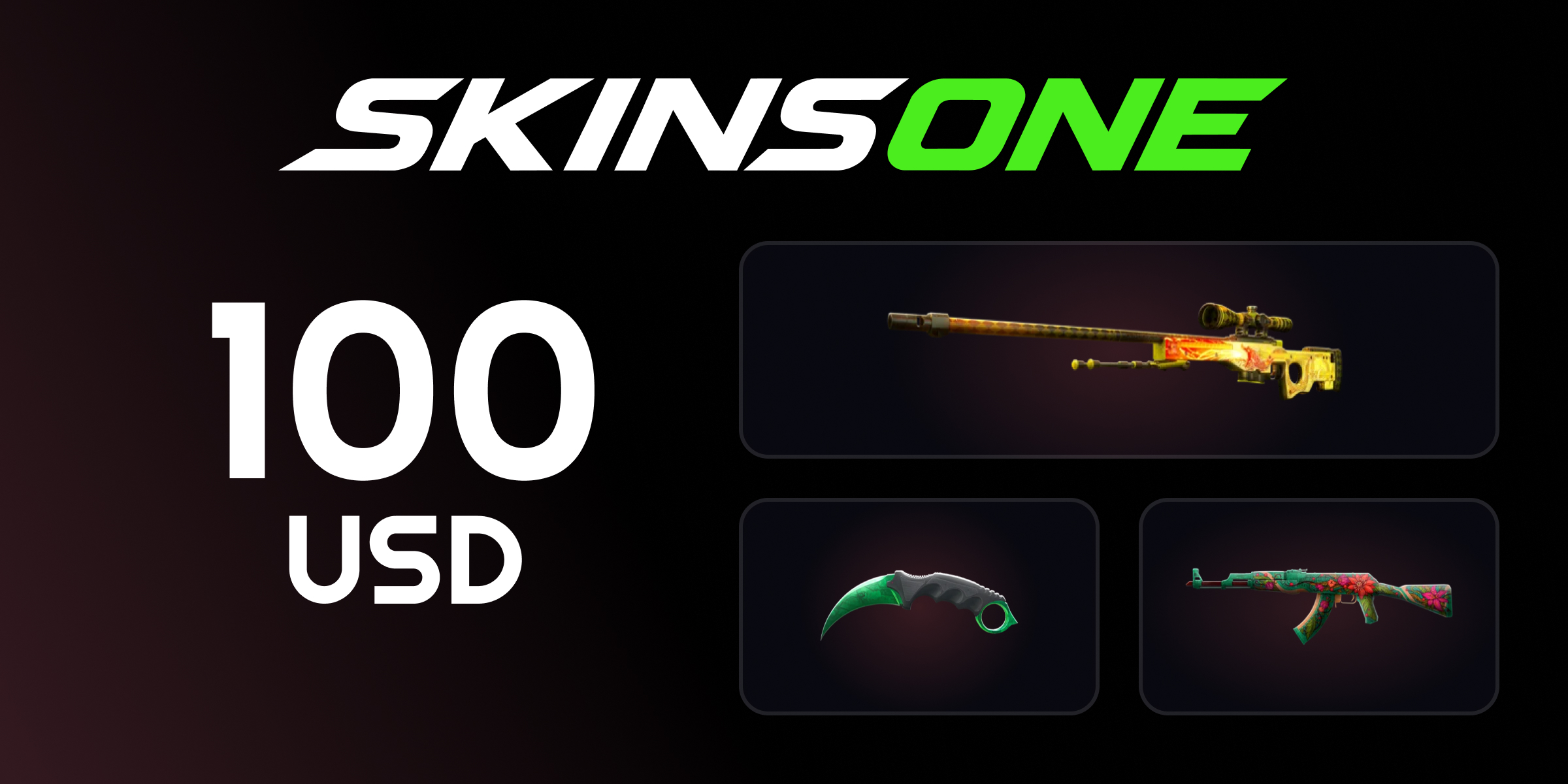 Skinsone Gift Card 100 USD