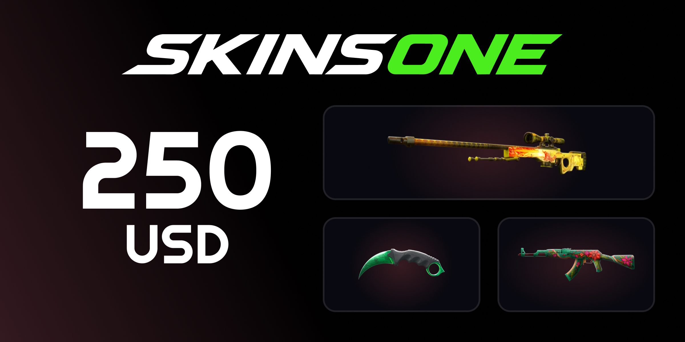 Skinsone Gift Card 250 USD