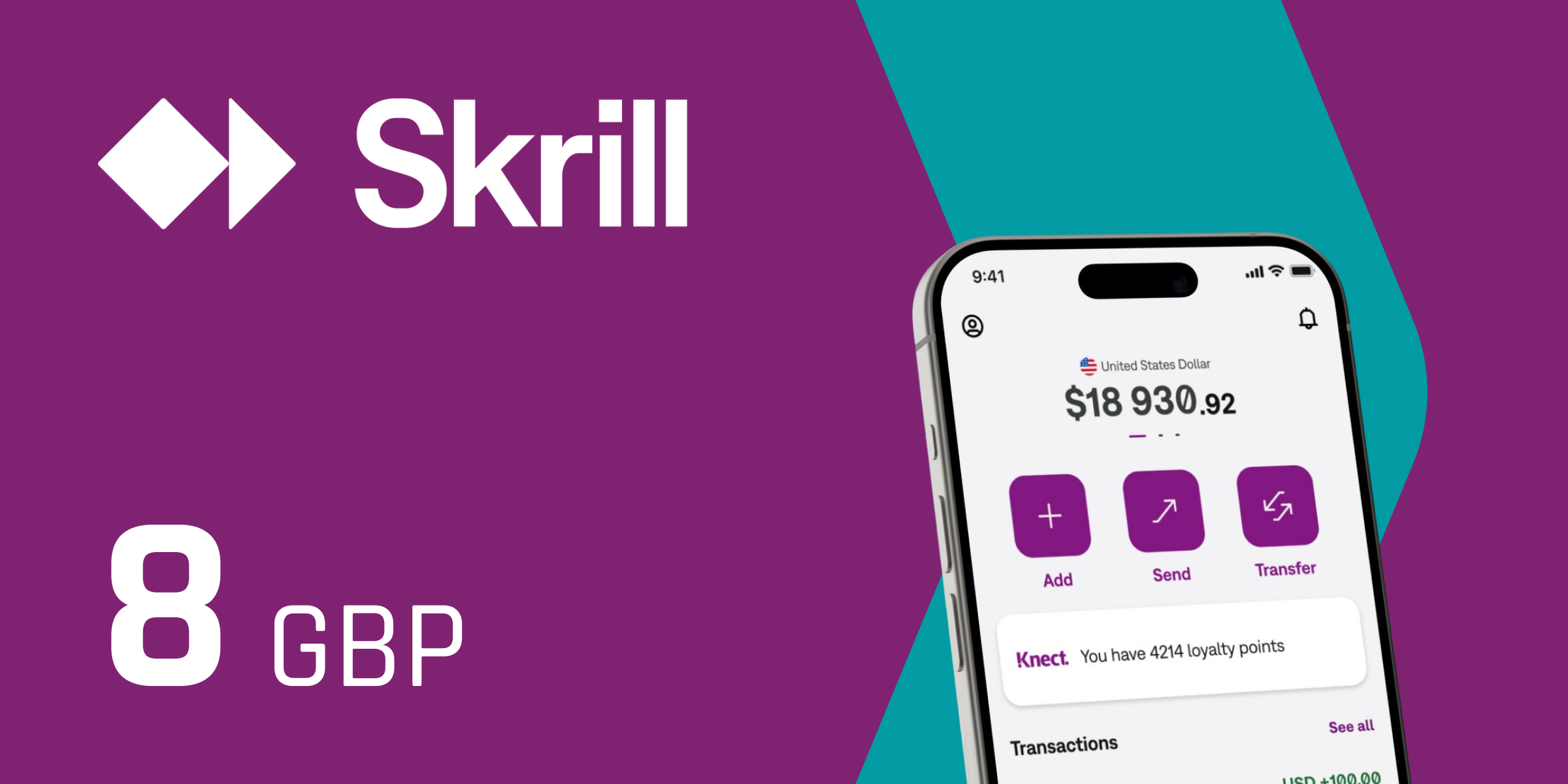 Skrill Gift Card 8 GBP