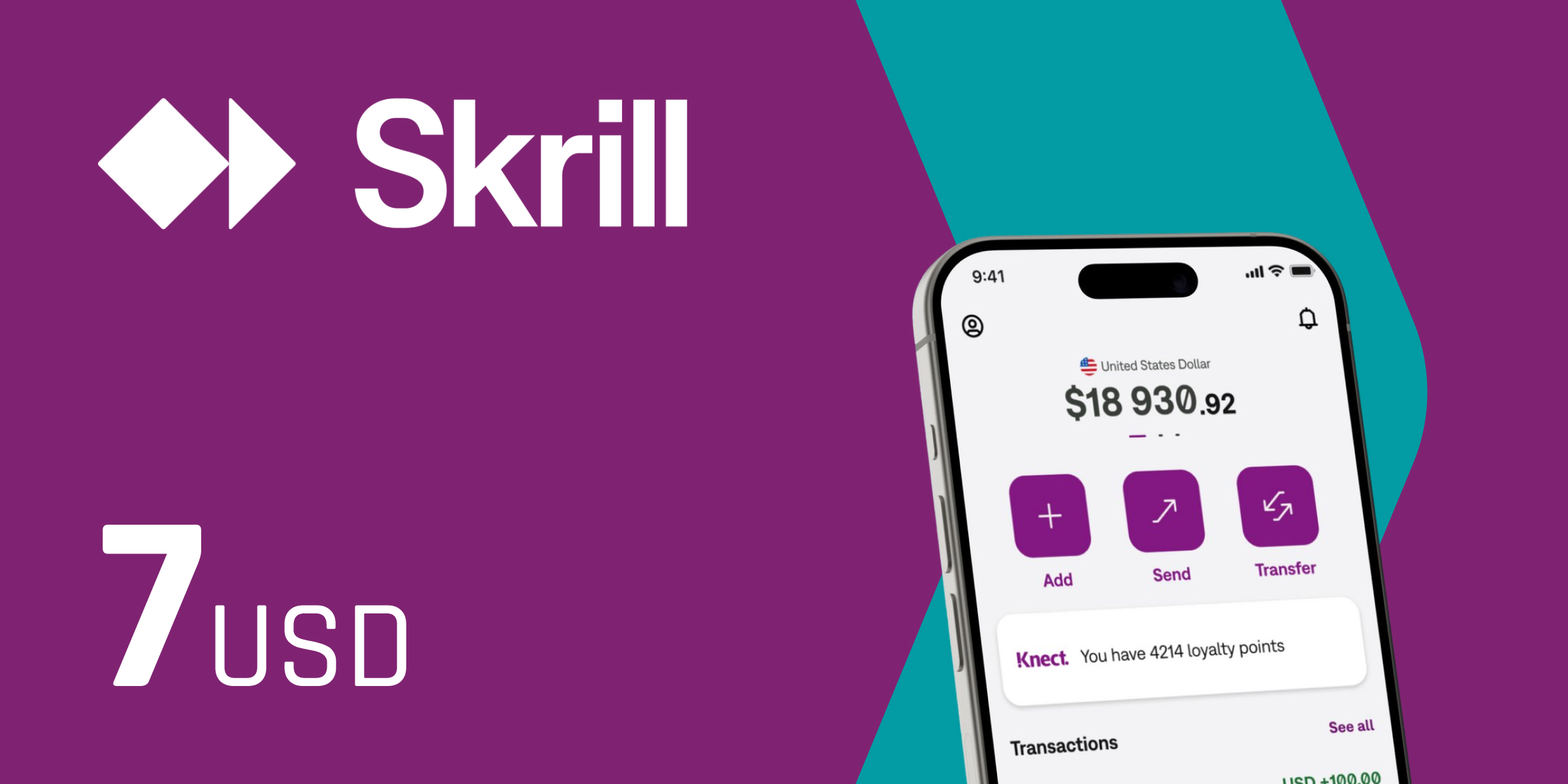Skrill Gift Card 7 USD