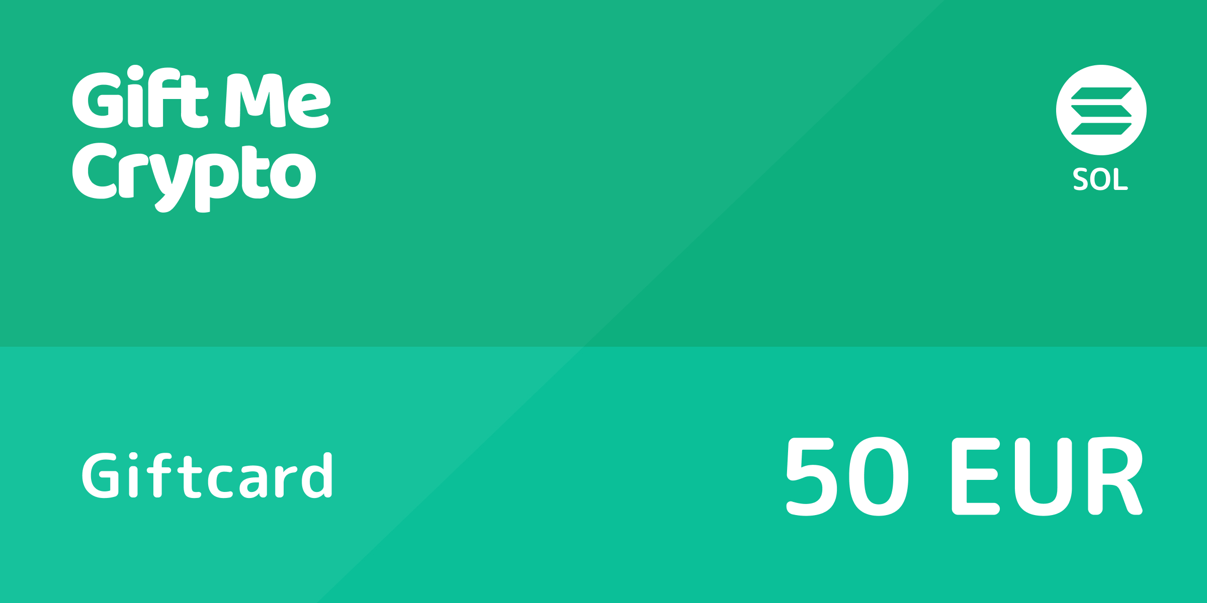 Gift Me Crypto Gift Card SOLANA 50 EUR