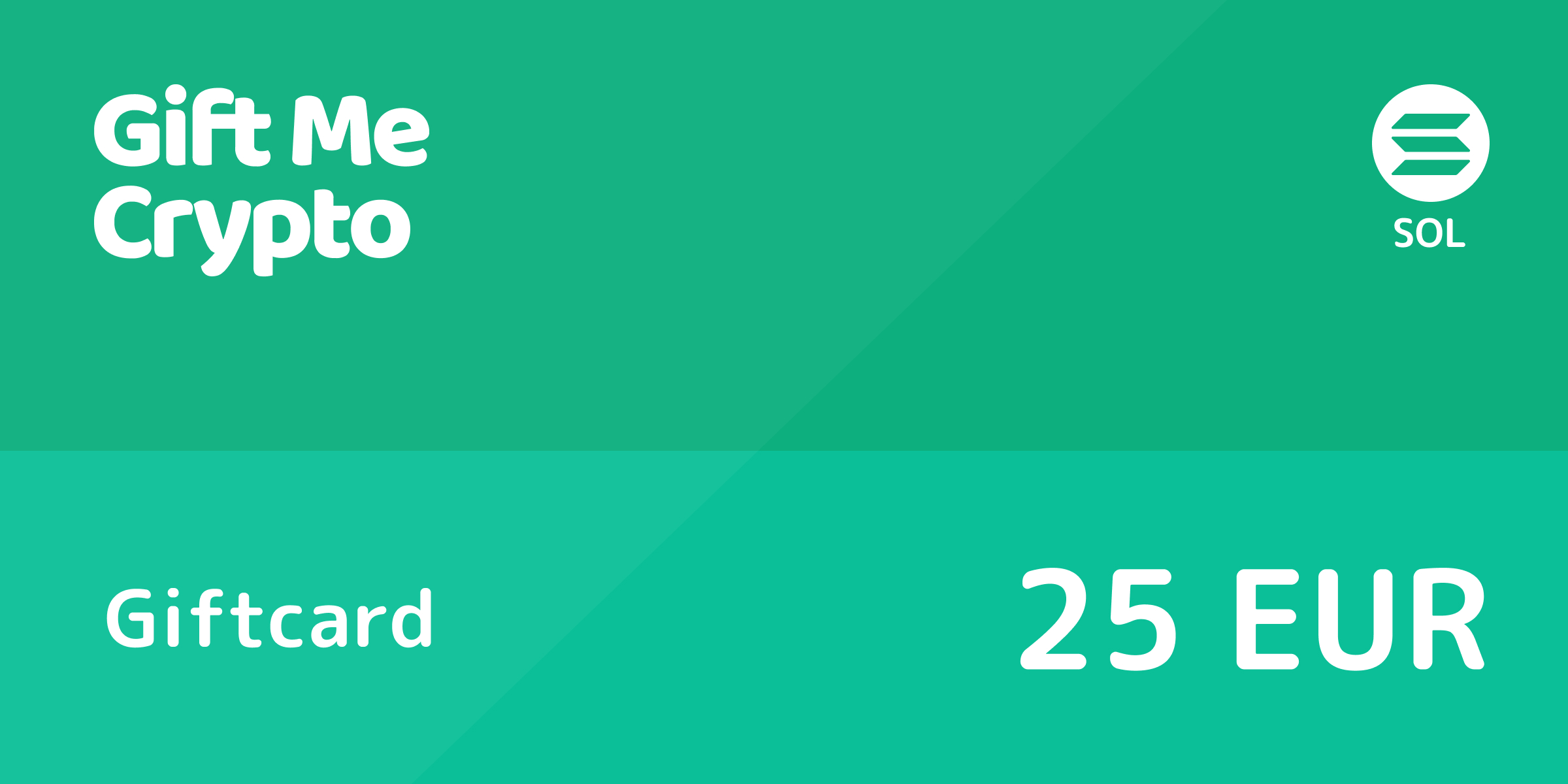 Gift Me Crypto Gift Card SOLANA 25 EUR