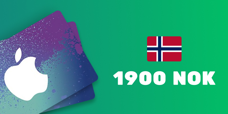 Apple iTunes Gift Card 1900 NOK