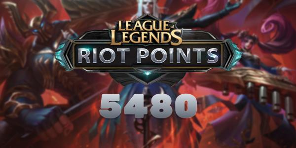 Kaufen League of Legends Riot Points 5480 RP Riot Key