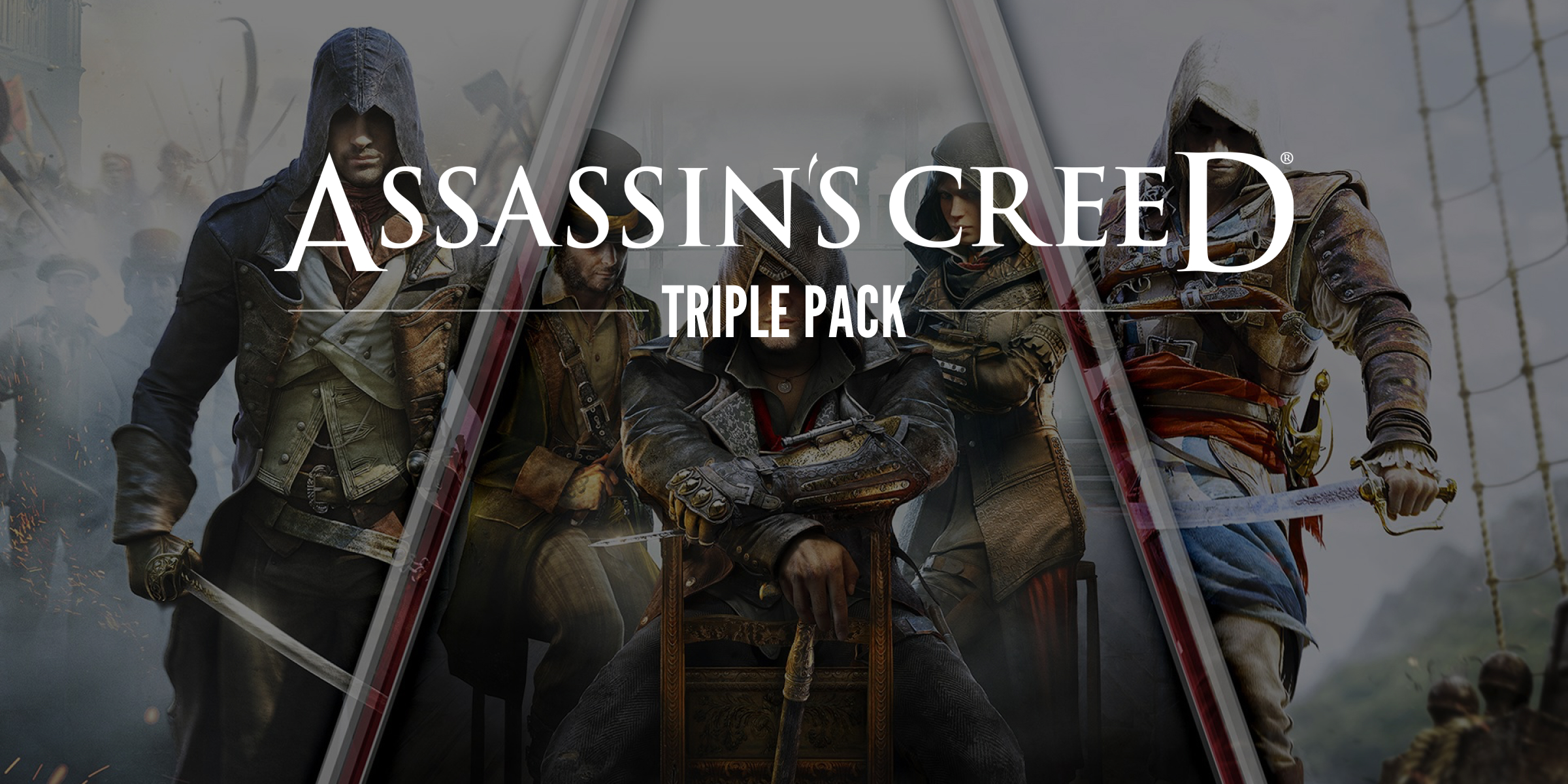 Assassins Creed Triple Pack: Black Flag, Unity, Syndicate (Xbox)